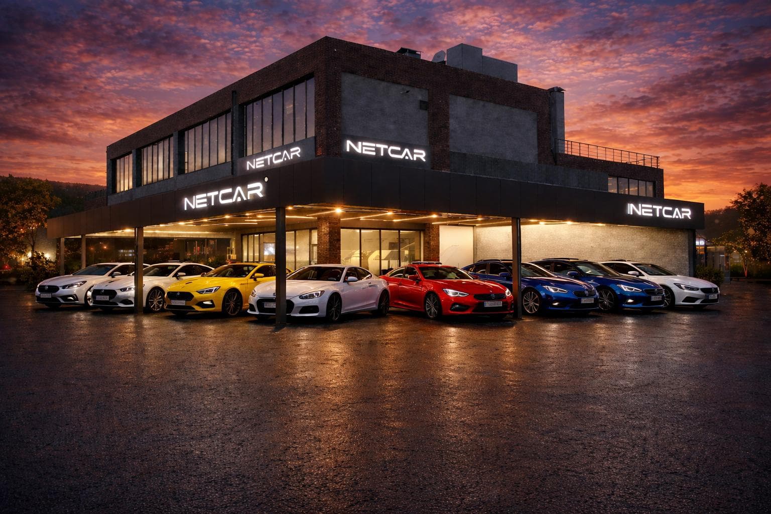 NETCAR — Mercedes under carport